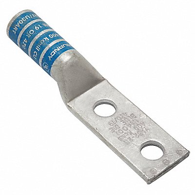 BURNDY YA322N Two Hole Lug Compression Connector Long Blue 19