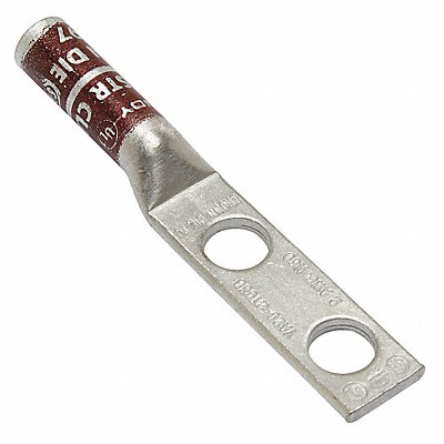 BURNDY YA2C2TC38 Two Hole Lug Compression Connector Long Brown 10