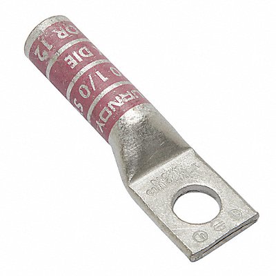 BURNDY YA25TC38 One Hole Lug Compression Connector Long Pink 12/348