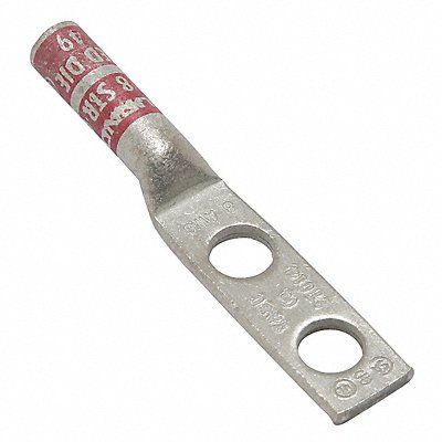 BURNDY YA8C2TC14 Two Hole Lug Compression Connector Long Red 49