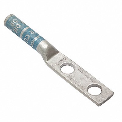BURNDY YA6C2TC14E2 Two Hole Lug Compression Connector Long Blue 374/7
