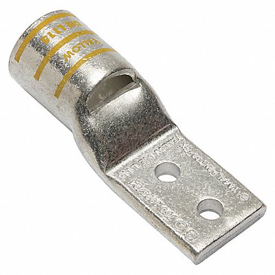BURNDY YA44L2NT38FX Two Hole Lug Compression Connector STD Yellow L115