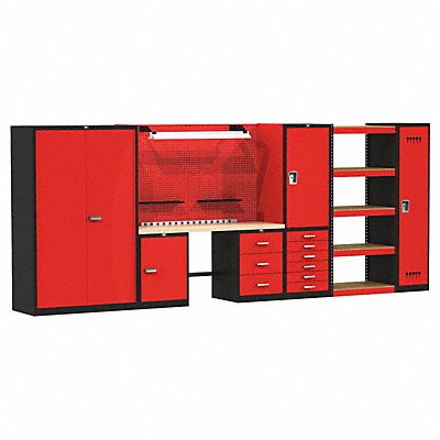 HALLOWELL FKCOMPLETESMM Modular Cabinet/Shelving Set 78 H 168 W 24 D