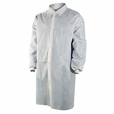 CELLUCAP 3509XX Laboratory Coat 2XL White PP PK25