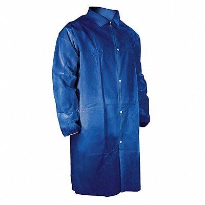 CELLUCAP 63302EWNM Disp Laboratory Coat PP Blue M PK25