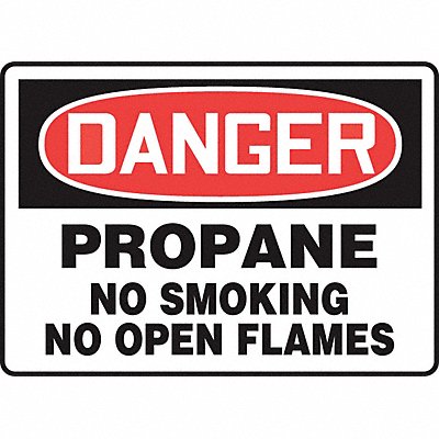 ACCUFORM MCHL200VS Danger No Smoking Sign Propane 10X14