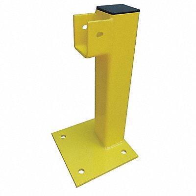 GRAINGER 22DN09 Flush End Post 21 in Yellow Steel