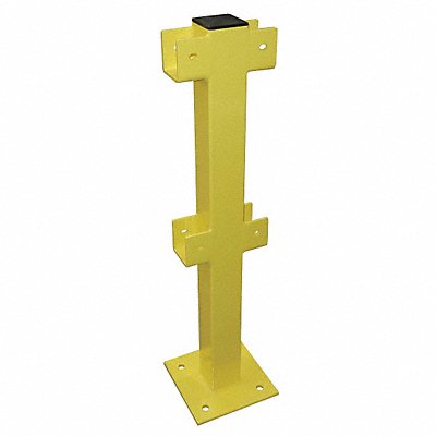 GRAINGER 22DN12 Intermediate Post 45 in Yellow Steel