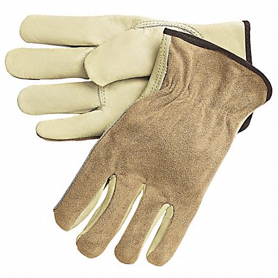 MCR SAFETY 3205M H4152 Leather Gloves Cream M PR