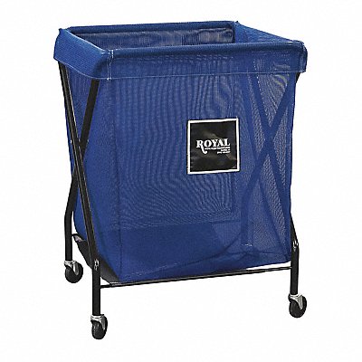 ROYAL BASKET TRUCKS G08BBXXMA3ONN X-Frame Cart 8 Bu Blue Mesh