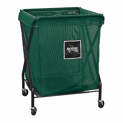 ROYAL BASKET TRUCKS G08EEXXMA3ONN X-Frame Cart 8 Bu Green Mesh