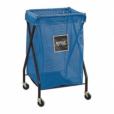 ROYAL BASKET TRUCKS G06BBXXMA3ONN X-Frame Cart 6 Bu Blue Mesh