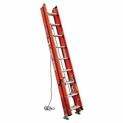 WERNER D62243 Extension Ladder Fiberglass 24 ft IA