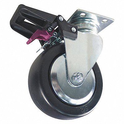 WESTWARD TTPPB26G Black Castor 5 in Dia PR