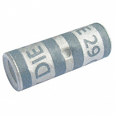 POWER FIRST 22EZ32 Long Barrel Splice Tin Plated Long Grey