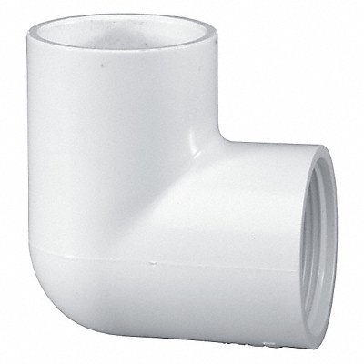 GRAINGER 407007 90 Elbow 3/4 in Schedule 40 White