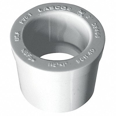 GRAINGER 437212 Reducing Bushing 1 1/2 x 1 1/4 in PVC
