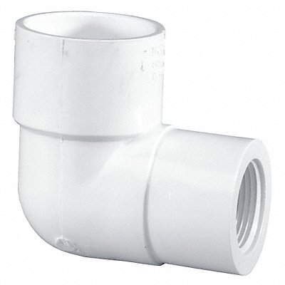 GRAINGER 407130 90 Reducing Elbow 1 x 1/2 in PVC