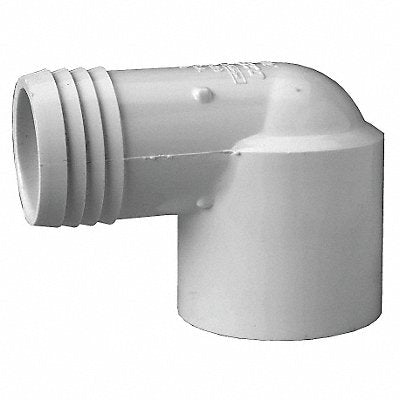 GRAINGER 127957 Elbow 90 Degrees 1 1/2 in White 200 PSI