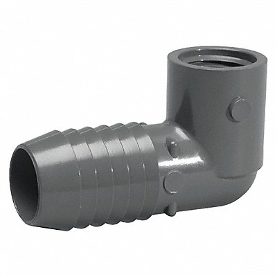 GRAINGER 1407005 Elbow 90 Degrees 1/2 in 200 PSI Grey