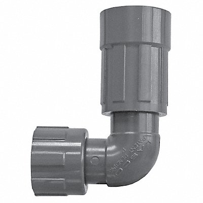 GRAINGER 1212010 90 Manifold Elbow 1 in FNPT White