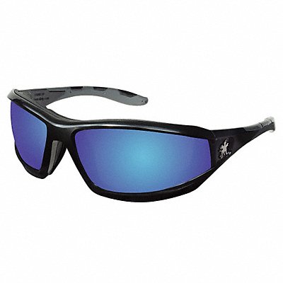 MCR SAFETY RP218B Safety Glasses Blue Mirror
