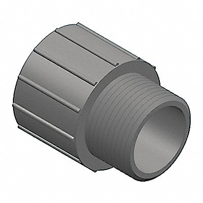 GRAINGER 836080N Male Adaptor 8 in Schedule 80 Grey