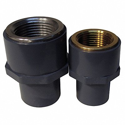 GRAINGER 9878012BR Transition Brass 1 1/4 Pipe Size FNPT