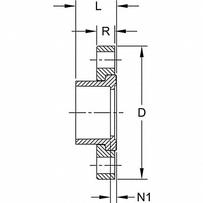 GRAINGER 9854060 Van Stone Flange 6 in Schedule 80