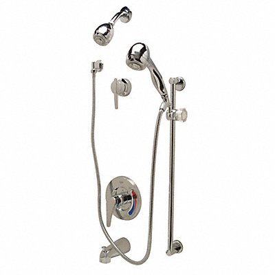 ZURN Z7302SSMTDVHW Shower Head Kit Zurn Round Chrome