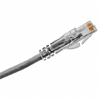 HUBBELL PREMISE WIRING HC6AGY20 Patch Cord Cat 6A Clear Boot Grey 20 ft.