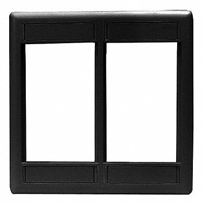 HUBBELL PREMISE WIRING IMF2BK IStation Plate Black 6U