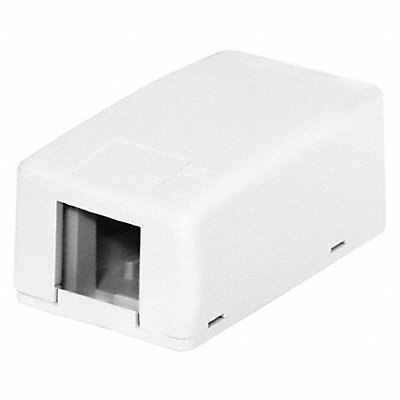HUBBELL PREMISE WIRING HSB1W Surface Mount Box 1 Port White
