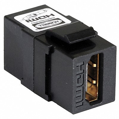 HUBBELL PREMISE WIRING SFHC14BK Snap Fit Connector Black Keystone