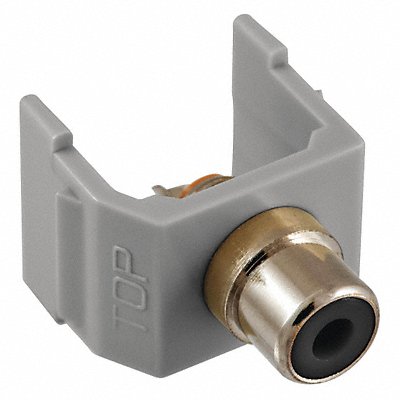 HUBBELL PREMISE WIRING SFRCBKGY Connector RCA Duplex Grey