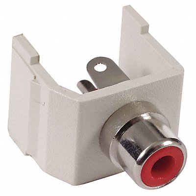 HUBBELL PREMISE WIRING SFRCR Connector RCA Duplex Light Almond