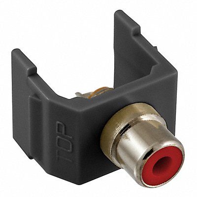 HUBBELL PREMISE WIRING SFRCRBK Inline Coupler RCA Duplex Black