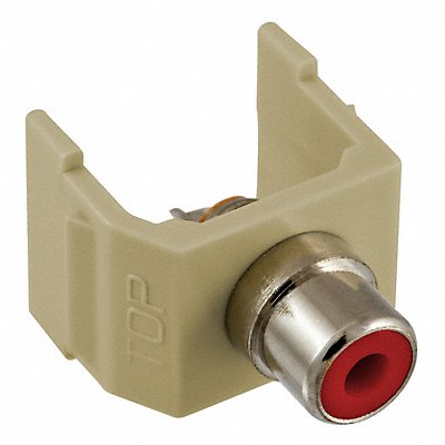 HUBBELL PREMISE WIRING SFRCREI Connector RCA Duplex Ivory