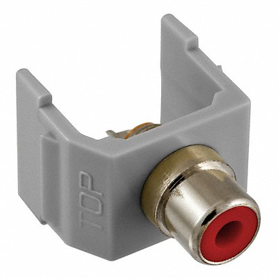 HUBBELL PREMISE WIRING SFRCRGY Connector RCA Duplex Grey
