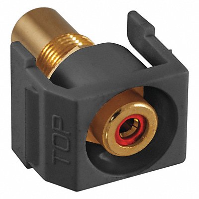 HUBBELL PREMISE WIRING SFRCRRBK Inline Coupler RCA Duplex Black