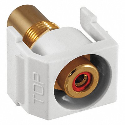 HUBBELL PREMISE WIRING SFRCRRW Inline Coupler RCA Duplex White