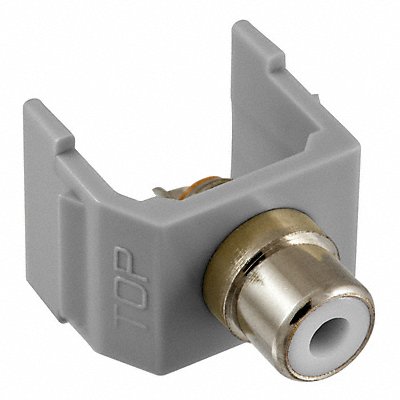 HUBBELL PREMISE WIRING SFRCWGY Connector RCA Duplex Grey