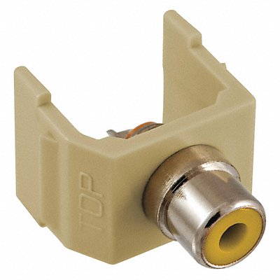 HUBBELL PREMISE WIRING SFRCYEI Connector RCA Duplex Ivory
