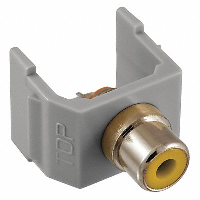 HUBBELL PREMISE WIRING SFRCYGY Connector RCA Duplex Grey
