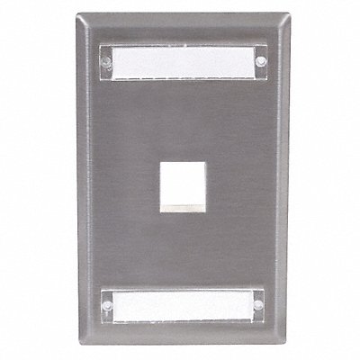 HUBBELL PREMISE WIRING SSFL11 Plate 1 Port Grey