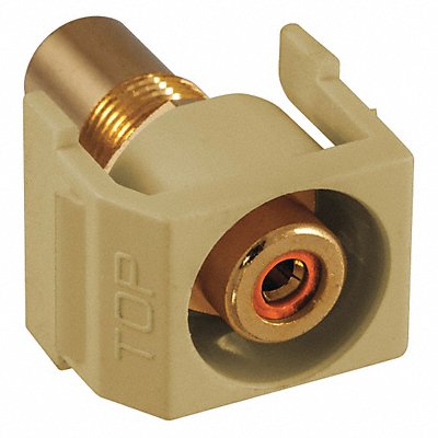 HUBBELL PREMISE WIRING SFRCORREI Inline Coupler RCA Duplex Ivory