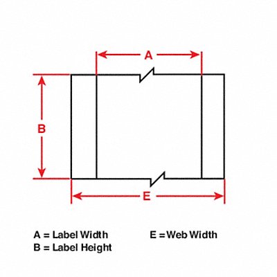 BRADY THT107428 ThermTransLabel MetallizedPoly 300 ftx4