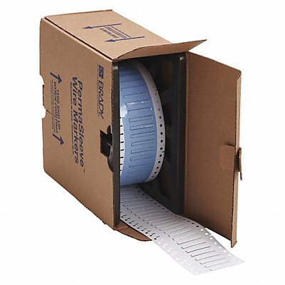 BRADY PS094150WT Wire Marking Sleeves White 1.5 In W