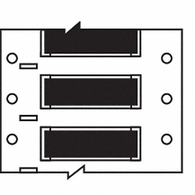 BRADY 3PS10002BKS Wire Marking Sleeves 2 in W 1.66 in L