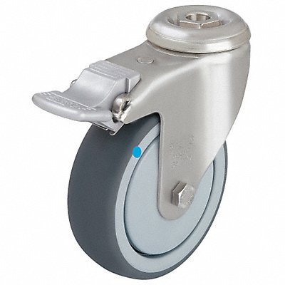 GRAINGER LKRXATPA80KFD Corrosion-Resistant Bolt-Hole Castor